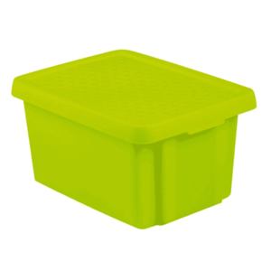 CURVER Úložný box ESSENTIALS 26l s vekom | zelená vyobraziť