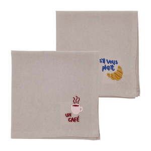 Textilné obrúsky v súprave 2 ks 40x40 cm Bistro – Södahl vyobraziť