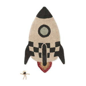Bavlnený detský hrací koberec 85x135 cm Rocket – Lorena Canals vyobraziť