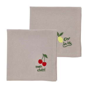 Textilné obrúsky v súprave 2 ks 40x40 cm Bistro – Södahl vyobraziť