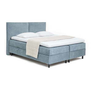 Modrá boxspring posteľ s úložným priestorom 180x200 cm Elva Bold – Bonami Selection vyobraziť
