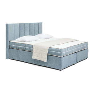 Modrá boxspring posteľ 160x200 cm Olia Bold Line – Bonami Selection vyobraziť