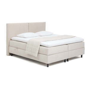 Béžová boxspring posteľ s úložným priestorom 180x200 cm Elva Bold – Bonami Selection vyobraziť