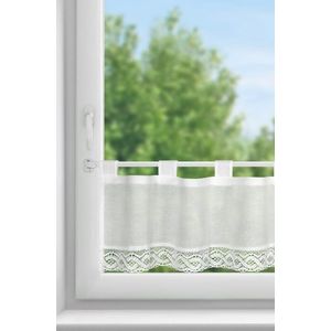 ArtFir Krátka záclona VINCE PU | biela 150 x 30 cm vyobraziť