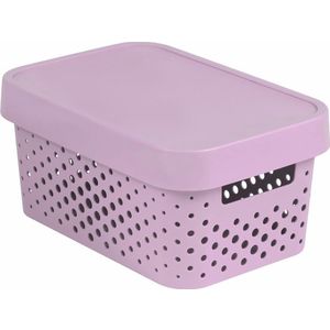 CURVER Úložný box INFINITY DOTS 4, 5l s vekom | ružová vyobraziť