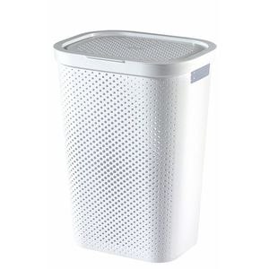CURVER Kôš na špinavú bielizeň INFINITY DOTS 60L | biela vyobraziť