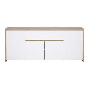 Biela/v prírodnej farbe komoda v dekore duba 197x84x48 cm Next – Tvilum vyobraziť