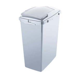 Sivý odpadkový kôš z recyklovaného plastu Addis Eco Range, 40 l vyobraziť