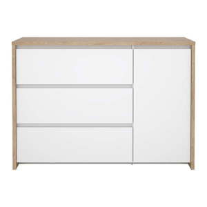 Biela/v prírodnej farbe komoda v dekore duba 119x84x48 cm Next – Tvilum vyobraziť