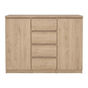 Komoda v dekore duba v prírodnej farbe 121x91x50 cm Naia – Tvilum vyobraziť