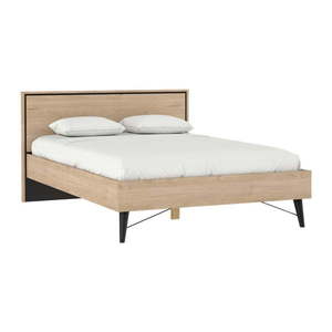Dvojlôžková posteľ v dekore duba s roštom 140x200 cm v prírodnej farbe Ry – Tvilum vyobraziť