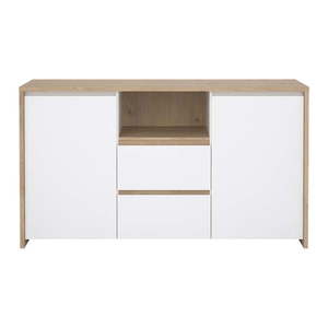 Biela/v prírodnej farbe komoda v dekore duba 149x84x48 cm Next – Tvilum vyobraziť