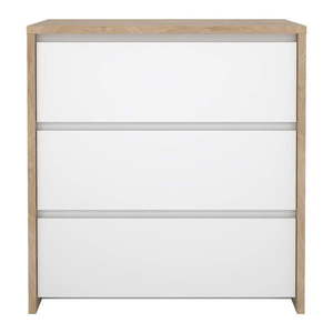 Biela/v prírodnej farbe komoda v dekore duba 80x84x48 cm Next – Tvilum vyobraziť