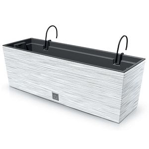 NABBI DFC600W plastový balkónový kvetináč 58 cm biela vyobraziť