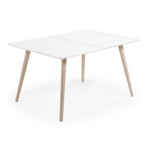 Rozkladací jedálenský stôl s prídavnou doskou 90x140 cm Eunice – Kave Home vyobraziť