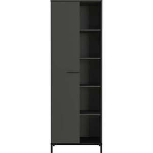 Antracitová knižnica 64x190x34 cm Rovigo – Germania vyobraziť