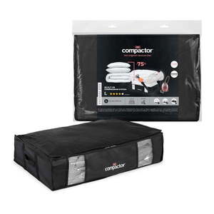 Čierny úložný box na oblečenie pod posteľ Compactor XXL Black Edition 3D, 145 l vyobraziť