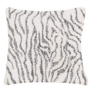 Bielo-sivý bavlnený dekoratívny vankúš Tiseco Home Studio Zebra, 45 x 45 cm vyobraziť