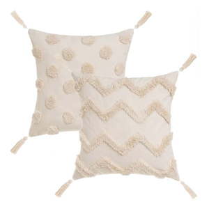 Dekoračné vankúše v súprave 2 ks 45x45 cm Natural – Casa Selección vyobraziť