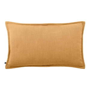 Obliečka na vankúš s prímesou ľanu 50x30 cm Blok – Kave Home vyobraziť