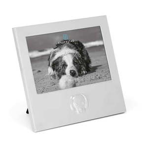 Kovový stojací rámček v striebornej farbe 16x17 cm Dog – Zilverstad vyobraziť