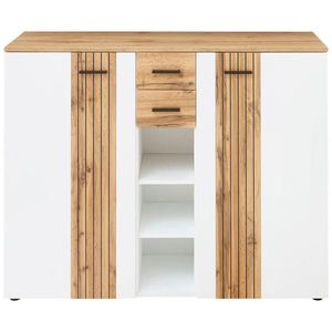 Xora SKRINKA NA TOPÁNKY, biela, farba duba, 135/106/38 cm vyobraziť