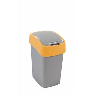 CURVER Odpadkový kôš FLIP BIN 25l | strieborná / žltá vyobraziť