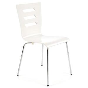 Stolička K155 kov/drevo biela 46x47x85 vyobraziť