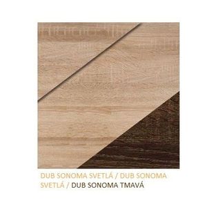 Dub sonoma tmavá / dub sonoma svetlá vyobraziť