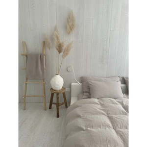 Béžové mušelínové obliečky na dvojlôžko 200x200 cm Plain Muslin – Butter Kings vyobraziť