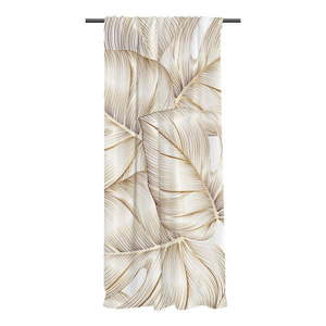 Záves z bavlneného saténu v zlatej farbe 110x250 cm Golden Leaves – Butter Kings vyobraziť