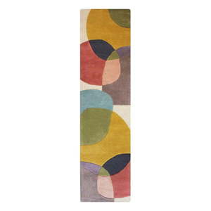 Ručne tkaný vlnený behúň 60x230 cm Glow Multi – Flair Rugs vyobraziť