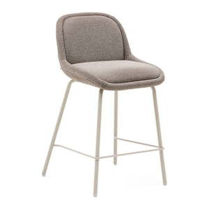 Barová stolička sivobéžová (výška sedadla 65 cm) Aimin – Kave Home vyobraziť