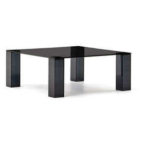 Tmavosivý sklenený konferenčný stolík 85x85 cm Adularia – Kave Home vyobraziť