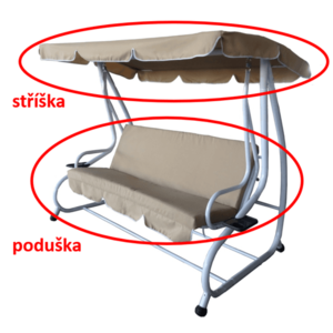 Sedak LUX, béžový vyobraziť