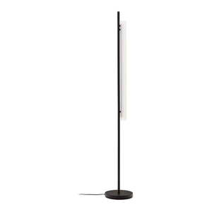 Čierno-biela LED stojacia lampa so skleneným tienidlom (výška 150 cm) Vauxall – Kave Home vyobraziť