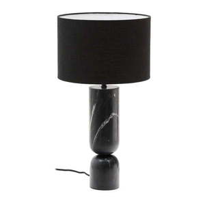 Čierna mramorová stolová lampa s textilným tienidlom (výška 57 cm) Vex – Kave Home vyobraziť