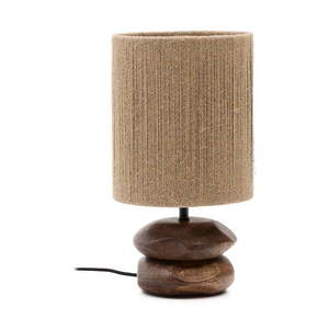 Stolová lampa v tmavoprírodnej farbe z masívu akácie (výška 43 cm) Kor – Kave Home vyobraziť