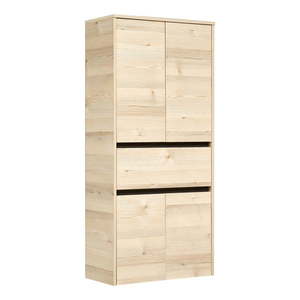 Vysoká/závesná kúpeľňová skrinka v dekore borovice v prírodnej farbe 146x67 cm Quickset 393 – Pelipal vyobraziť