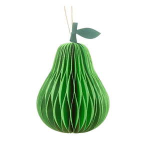 Papierová ručne vyrobená vianočná ozdoba ø 7 cm Pear Honeycomb – Sass & Belle vyobraziť