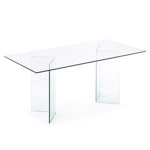 Sklenený jedálenský stôl 90x180 cm Burano – Kave Home vyobraziť