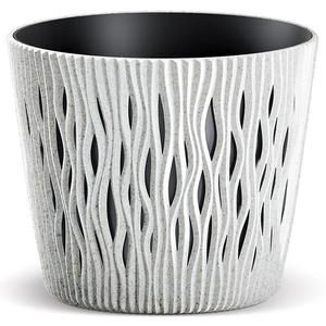 Kvetináč Sandy okrúhly 160 – biely Eco vyobraziť