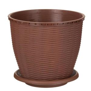 Kvetináč RATTAN 16 L hnedý vyobraziť
