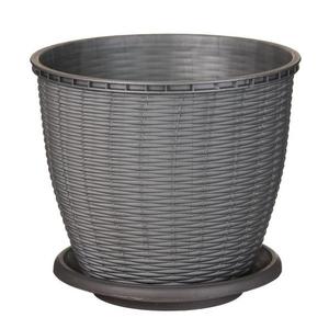 Kvetináč RATTAN 6 L sivý vyobraziť