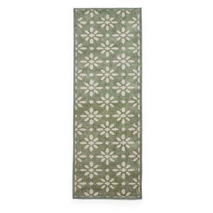 Zelený prateľný behúň 76x230 cm Coral Green – Think Rugs vyobraziť