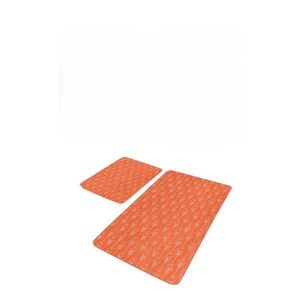 Terakotové zamatové kúpeľňové predložky v súprave 2 ks 60x100 cm – Mila Home vyobraziť