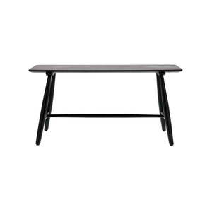 Čierny konzolový stolík z dubového dreva 90x28 cm Bast - Villa Collection vyobraziť
