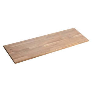 Doska pod umývadlo z dubového dreva v prírodnej farbe 140x36 cm Woody – Sapho vyobraziť