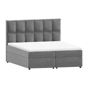 Sivá boxspring posteľ s úložným priestorom 180x200 cm Flip – Ropez vyobraziť