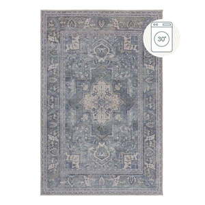 Zelený umývateľný koberec s prímesou recyklovaných vlákien 200x290 cm Windsor – Flair Rugs vyobraziť